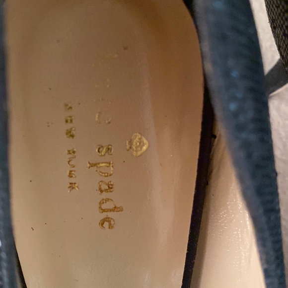 Kate Spade black sparkle peep toe heels in excellent condition - Picture 9 of 11